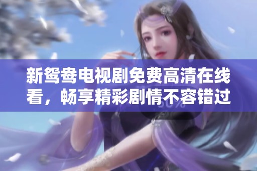 新鸳鸯电视剧免费高清在线看，畅享精彩剧情不容错过。