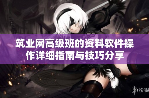 筑业网高级班的资料软件操作详细指南与技巧分享
