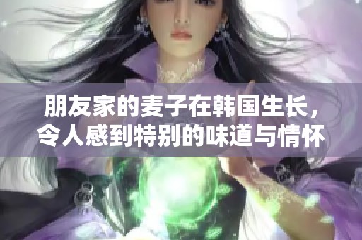 朋友家的麦子在韩国生长，令人感到特别的味道与情怀