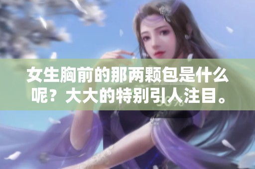 女生胸前的那两颗包是什么呢？大大的特别引人注目。