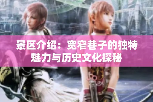 景区介绍：宽窄巷子的独特魅力与历史文化探秘