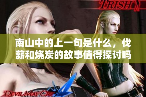 南山中的上一句是什么，伐薪和烧炭的故事值得探讨吗