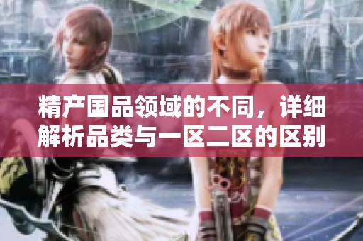 精产国品领域的不同，详细解析品类与一区二区的区别