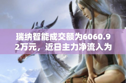 瑞纳智能成交额为6060.92万元，近日主力净流入为-1003，股票跌幅为1.02%