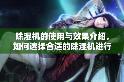除湿机的使用与效果介绍，如何选择合适的除湿机进行家庭除湿