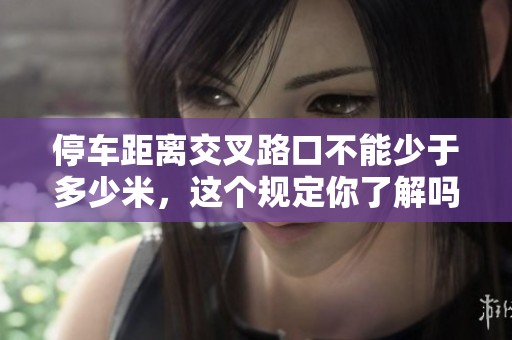 停车距离交叉路口不能少于多少米，这个规定你了解吗