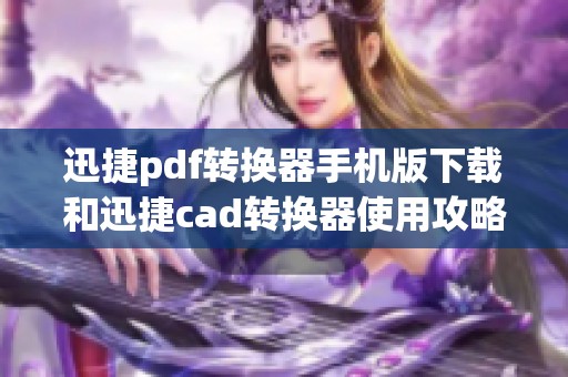 迅捷pdf转换器手机版下载和迅捷cad转换器使用攻略，了解迅捷视频转换器vi功能