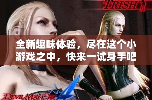 全新趣味体验，尽在这个小游戏之中，快来一试身手吧！