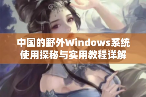 中国的野外Windows系统使用探秘与实用教程详解