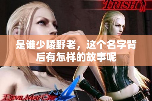 是谁少陵野老，这个名字背后有怎样的故事呢