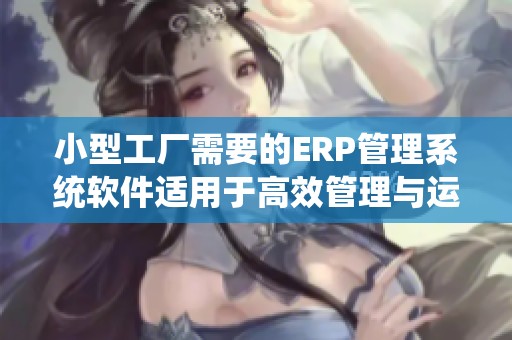 小型工厂需要的ERP管理系统软件适用于高效管理与运营