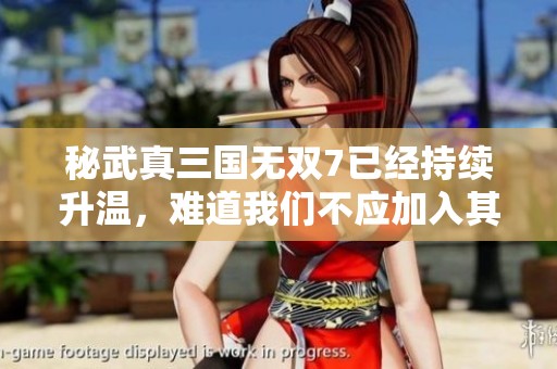 秘武真三国无双7已经持续升温，难道我们不应加入其中吗