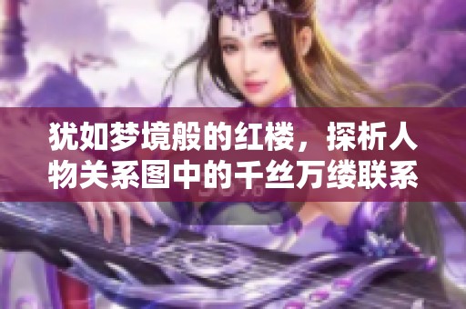 犹如梦境般的红楼，探析人物关系图中的千丝万缕联系
