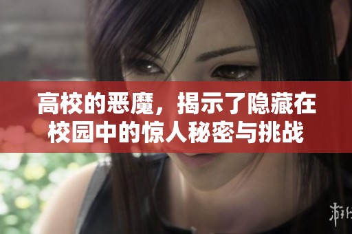 高校的恶魔，揭示了隐藏在校园中的惊人秘密与挑战