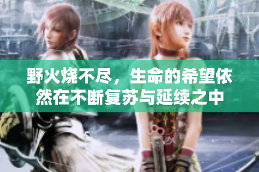 野火烧不尽，生命的希望依然在不断复苏与延续之中