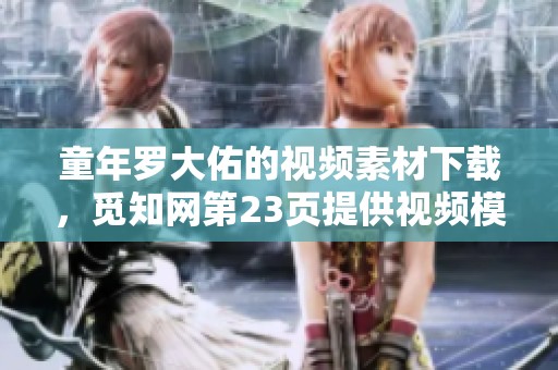 童年罗大佑的视频素材下载，觅知网第23页提供视频模板资源