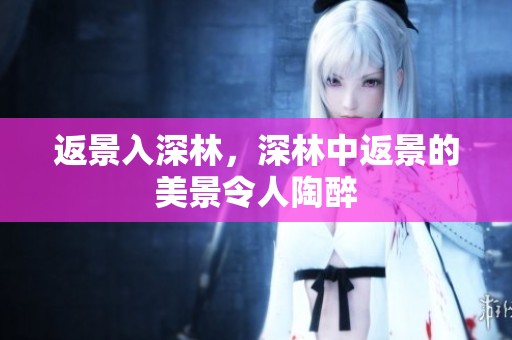 返景入深林，深林中返景的美景令人陶醉